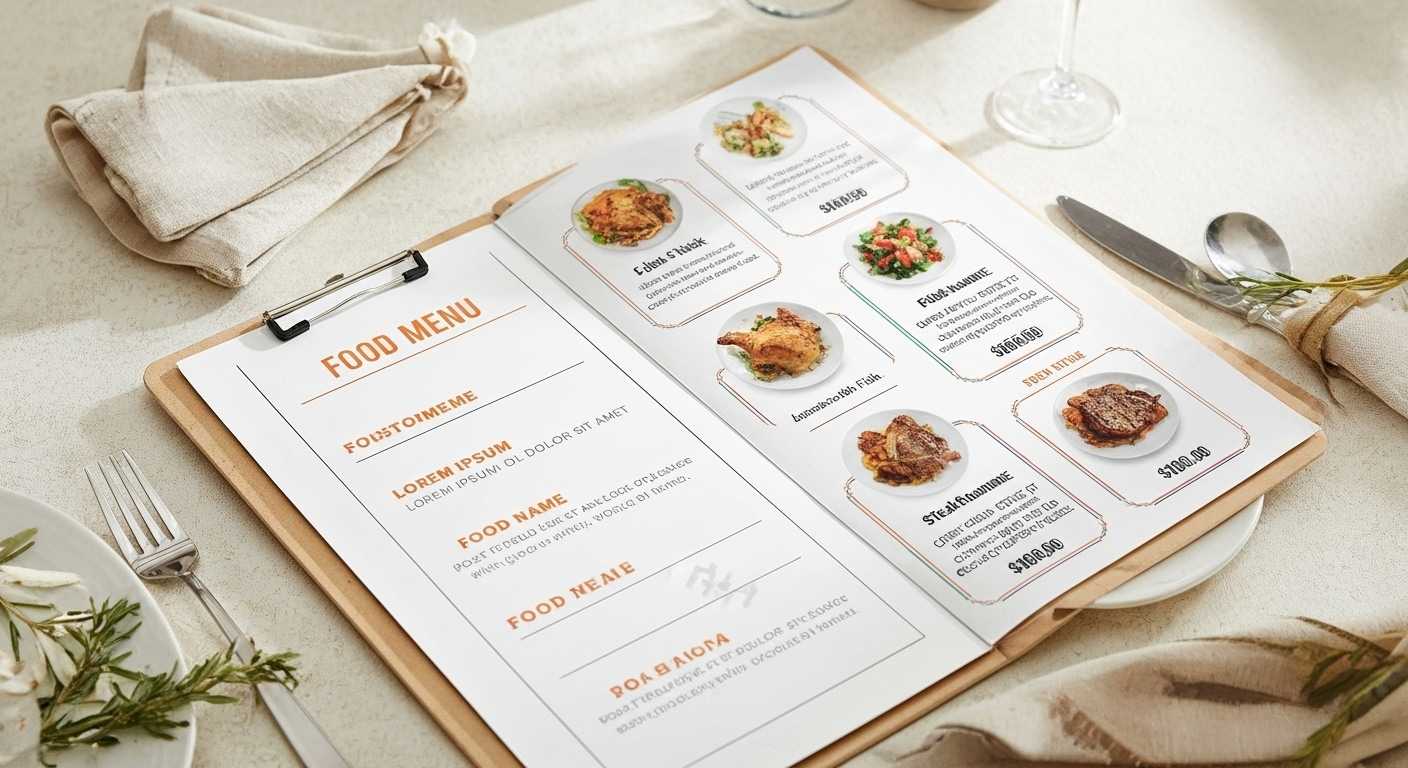 Food Menu Design